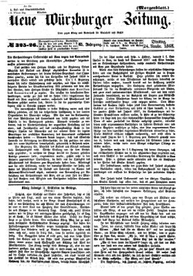 Neue Würzburger Zeitung. Morgenblatt (Neue Würzburger Zeitung) Dienstag 24. November 1868