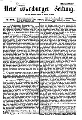 Neue Würzburger Zeitung. Morgenblatt (Neue Würzburger Zeitung) Donnerstag 26. November 1868