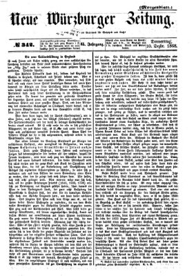 Neue Würzburger Zeitung. Morgenblatt (Neue Würzburger Zeitung) Donnerstag 10. Dezember 1868