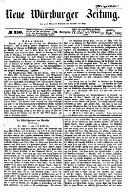 Neue Würzburger Zeitung. Morgenblatt (Neue Würzburger Zeitung) Freitag 18. Dezember 1868