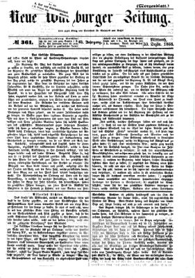 Neue Würzburger Zeitung. Morgenblatt (Neue Würzburger Zeitung) Mittwoch 30. Dezember 1868