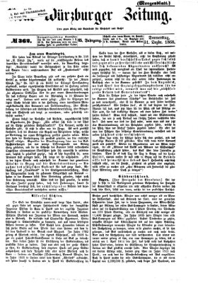 Neue Würzburger Zeitung. Morgenblatt (Neue Würzburger Zeitung) Donnerstag 31. Dezember 1868