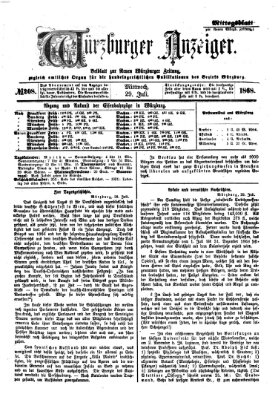 Würzburger Anzeiger. Mittagsblatt (Neue Würzburger Zeitung) Mittwoch 29. Juli 1868