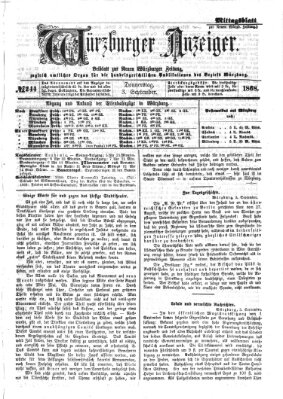 Würzburger Anzeiger. Mittagsblatt (Neue Würzburger Zeitung) Donnerstag 3. September 1868