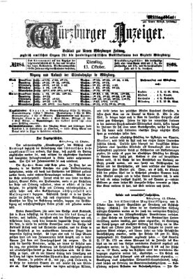 Würzburger Anzeiger. Mittagsblatt (Neue Würzburger Zeitung) Dienstag 13. Oktober 1868