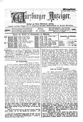 Würzburger Anzeiger. Mittagsblatt (Neue Würzburger Zeitung) Freitag 23. Oktober 1868