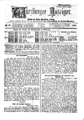 Würzburger Anzeiger. Mittagsblatt (Neue Würzburger Zeitung) Dienstag 9. März 1869