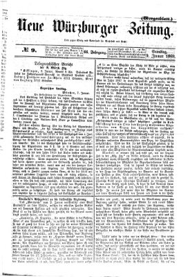 Neue Würzburger Zeitung. Morgenblatt (Neue Würzburger Zeitung) Samstag 9. Januar 1869