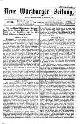 Neue Würzburger Zeitung. Morgenblatt (Neue Würzburger Zeitung) Freitag 22. Januar 1869