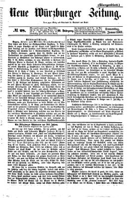 Neue Würzburger Zeitung. Morgenblatt (Neue Würzburger Zeitung) Donnerstag 28. Januar 1869