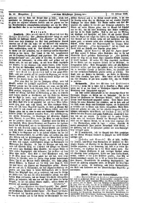 Neue Würzburger Zeitung. Morgenblatt (Neue Würzburger Zeitung) Samstag 13. Februar 1869