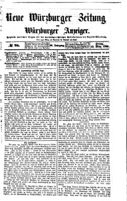 Neue Würzburger Zeitung und Würzburger Anzeiger (Neue Würzburger Zeitung) Freitag 19. März 1869