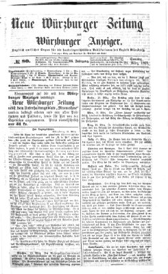 Neue Würzburger Zeitung und Würzburger Anzeiger (Neue Würzburger Zeitung) Sonntag 21. März 1869