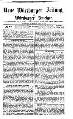 Neue Würzburger Zeitung und Würzburger Anzeiger (Neue Würzburger Zeitung) Mittwoch 24. März 1869