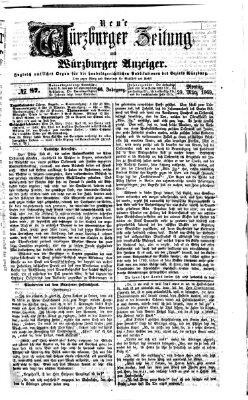 Neue Würzburger Zeitung und Würzburger Anzeiger (Neue Würzburger Zeitung) Montag 29. März 1869