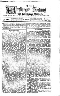 Neue Würzburger Zeitung und Würzburger Anzeiger (Neue Würzburger Zeitung) Sonntag 11. April 1869