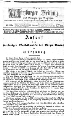 Neue Würzburger Zeitung und Würzburger Anzeiger (Neue Würzburger Zeitung) Freitag 30. April 1869