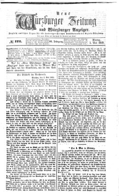 Neue Würzburger Zeitung und Würzburger Anzeiger (Neue Würzburger Zeitung) Montag 3. Mai 1869