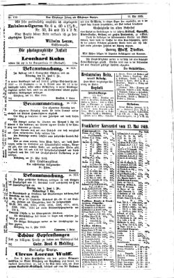 Neue Würzburger Zeitung und Würzburger Anzeiger (Neue Würzburger Zeitung) Donnerstag 13. Mai 1869