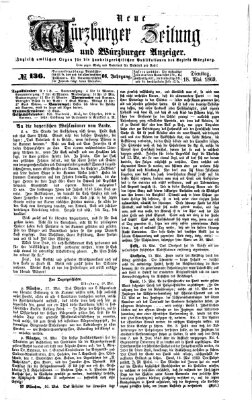 Neue Würzburger Zeitung und Würzburger Anzeiger (Neue Würzburger Zeitung) Dienstag 18. Mai 1869