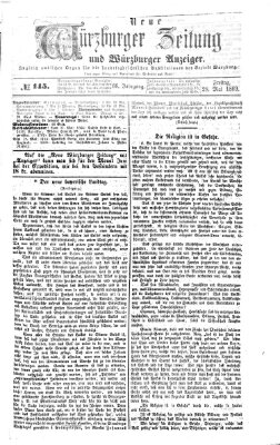 Neue Würzburger Zeitung und Würzburger Anzeiger (Neue Würzburger Zeitung) Freitag 28. Mai 1869