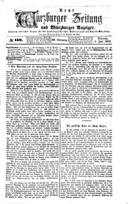 Neue Würzburger Zeitung und Würzburger Anzeiger (Neue Würzburger Zeitung) Mittwoch 2. Juni 1869