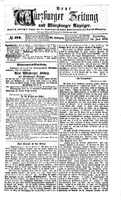 Neue Würzburger Zeitung und Würzburger Anzeiger (Neue Würzburger Zeitung) Donnerstag 24. Juni 1869