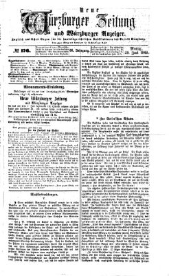 Neue Würzburger Zeitung und Würzburger Anzeiger (Neue Würzburger Zeitung) Montag 28. Juni 1869