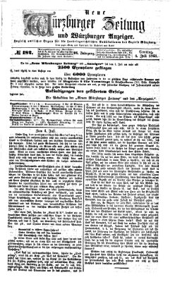 Neue Würzburger Zeitung und Würzburger Anzeiger (Neue Würzburger Zeitung) Sonntag 4. Juli 1869