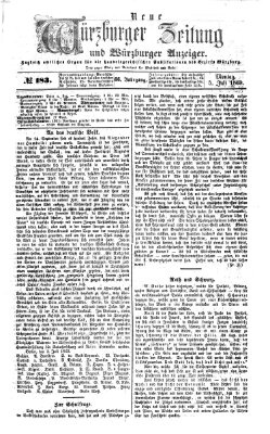 Neue Würzburger Zeitung und Würzburger Anzeiger (Neue Würzburger Zeitung) Montag 5. Juli 1869