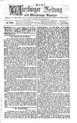 Neue Würzburger Zeitung und Würzburger Anzeiger (Neue Würzburger Zeitung) Sonntag 11. Juli 1869