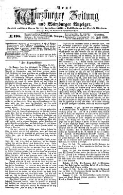 Neue Würzburger Zeitung und Würzburger Anzeiger (Neue Würzburger Zeitung) Dienstag 20. Juli 1869