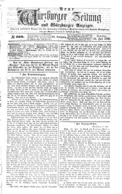 Neue Würzburger Zeitung und Würzburger Anzeiger (Neue Würzburger Zeitung) Samstag 31. Juli 1869