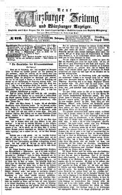 Neue Würzburger Zeitung und Würzburger Anzeiger (Neue Würzburger Zeitung) Dienstag 3. August 1869