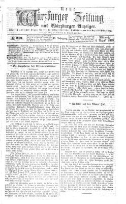 Neue Würzburger Zeitung und Würzburger Anzeiger (Neue Würzburger Zeitung) Mittwoch 4. August 1869