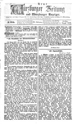 Neue Würzburger Zeitung und Würzburger Anzeiger (Neue Würzburger Zeitung) Freitag 6. August 1869