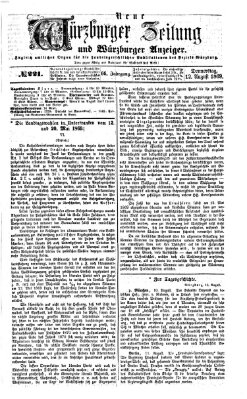 Neue Würzburger Zeitung und Würzburger Anzeiger (Neue Würzburger Zeitung) Donnerstag 12. August 1869