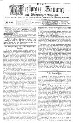 Neue Würzburger Zeitung und Würzburger Anzeiger (Neue Würzburger Zeitung) Dienstag 24. August 1869