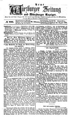 Neue Würzburger Zeitung und Würzburger Anzeiger (Neue Würzburger Zeitung) Donnerstag 26. August 1869