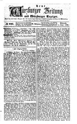 Neue Würzburger Zeitung und Würzburger Anzeiger (Neue Würzburger Zeitung) Mittwoch 1. September 1869