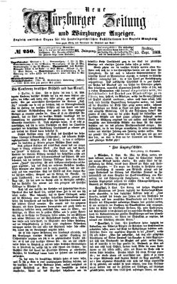 Neue Würzburger Zeitung und Würzburger Anzeiger (Neue Würzburger Zeitung) Freitag 10. September 1869