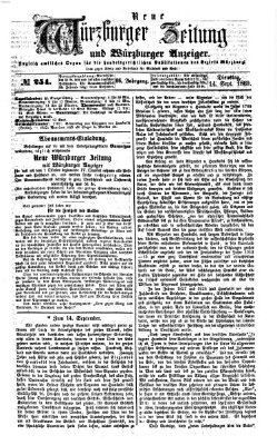 Neue Würzburger Zeitung und Würzburger Anzeiger (Neue Würzburger Zeitung) Dienstag 14. September 1869