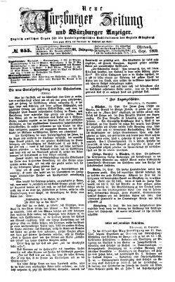 Neue Würzburger Zeitung und Würzburger Anzeiger (Neue Würzburger Zeitung) Mittwoch 15. September 1869