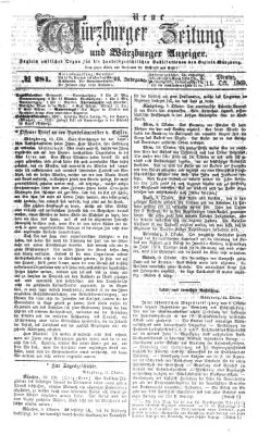 Neue Würzburger Zeitung und Würzburger Anzeiger (Neue Würzburger Zeitung) Montag 11. Oktober 1869