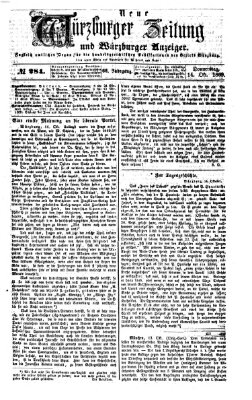 Neue Würzburger Zeitung und Würzburger Anzeiger (Neue Würzburger Zeitung) Donnerstag 14. Oktober 1869
