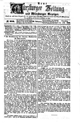 Neue Würzburger Zeitung und Würzburger Anzeiger (Neue Würzburger Zeitung) Dienstag 19. Oktober 1869