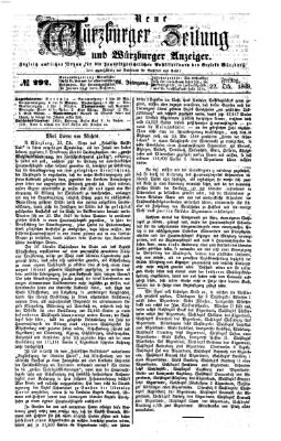 Neue Würzburger Zeitung und Würzburger Anzeiger (Neue Würzburger Zeitung) Freitag 22. Oktober 1869