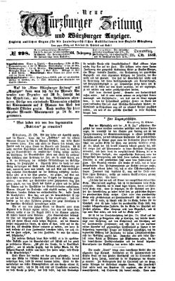 Neue Würzburger Zeitung und Würzburger Anzeiger (Neue Würzburger Zeitung) Donnerstag 28. Oktober 1869