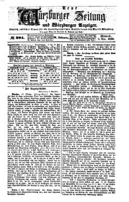 Neue Würzburger Zeitung und Würzburger Anzeiger (Neue Würzburger Zeitung) Mittwoch 3. November 1869