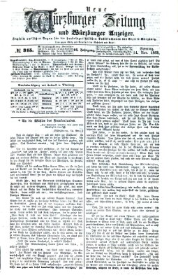 Neue Würzburger Zeitung und Würzburger Anzeiger (Neue Würzburger Zeitung) Sonntag 14. November 1869